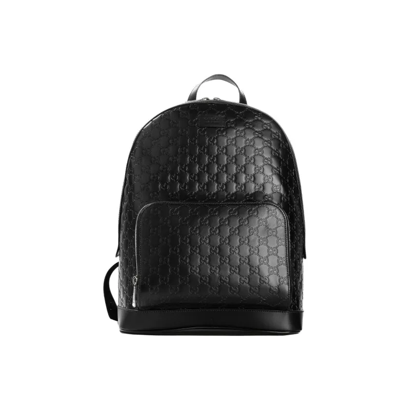 GUCCI Calfskin Backpack Men's Black-0