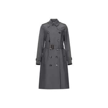 Burberry Trench Coat Women's Medium Gray