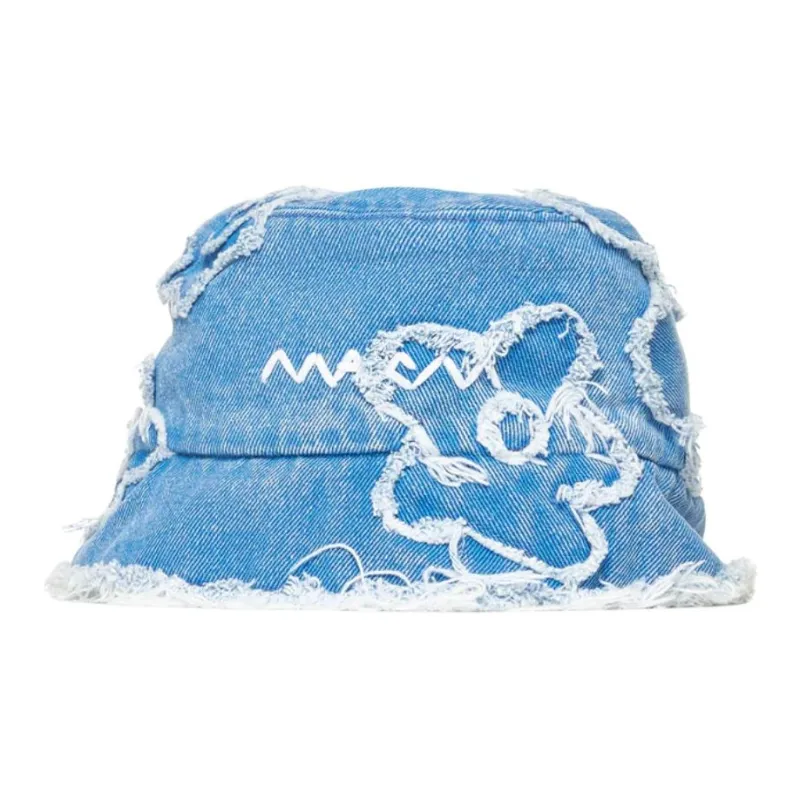 MARNI Distressed Detailed Denim Hat-0