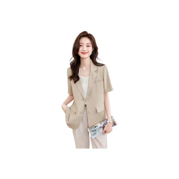 Mo Han Yi Mei Business Suit Women's Beige Yellow