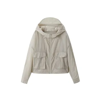 LEDIN Cropped Coat Women's Khaki