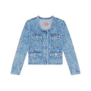 DIESEL De-Velop-Sp1 Monogram Denim Jacket