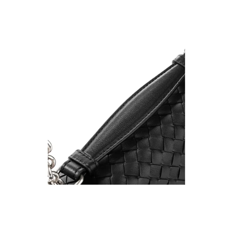 Bottega Veneta Sheepskin Shoulder Bag Women's Black-8