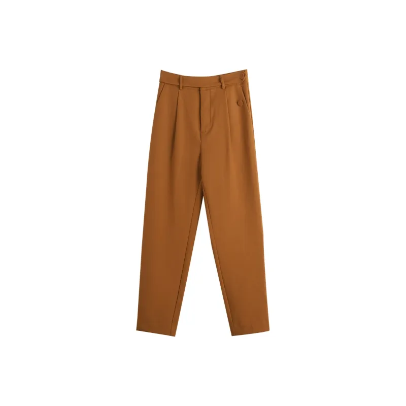 Olrain Casual Pants Women's Orange-0