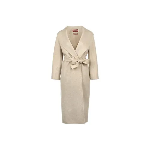 MaxMara Studio Coat Women's Gray White