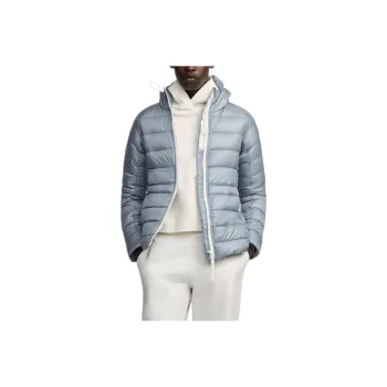Canada Goose Logo Patch Hooded Padded Jacket