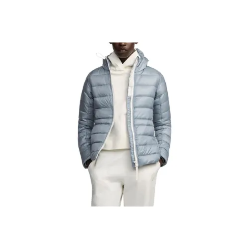 Canada Goose Logo Patch Hooded Padded Jacket