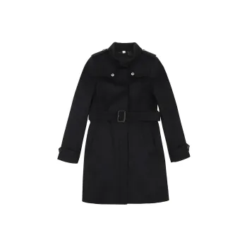 Burberry Trench Coats Women's Black