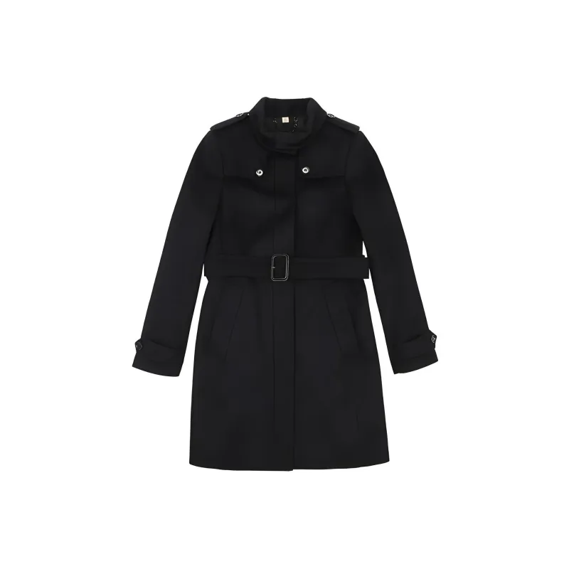Burberry Trench Coats Women's Black-0