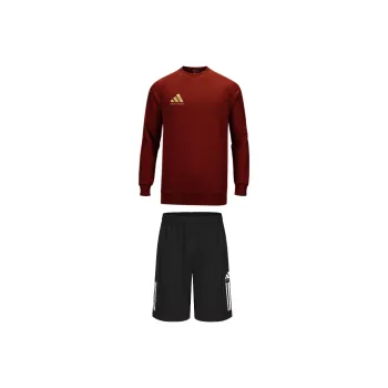 Adidas Casual Sportswear Men's Set Red Gold+Black