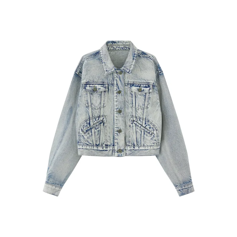 RUNTOTHEFUTURE Denim Jacket Unisex Blue Gray-0