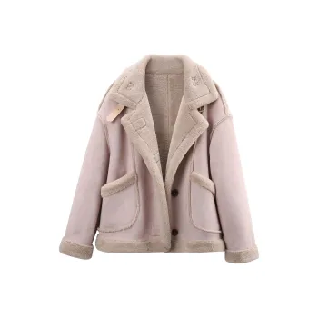 A paradise for awakening Leather Jackets Women's Pink Purple