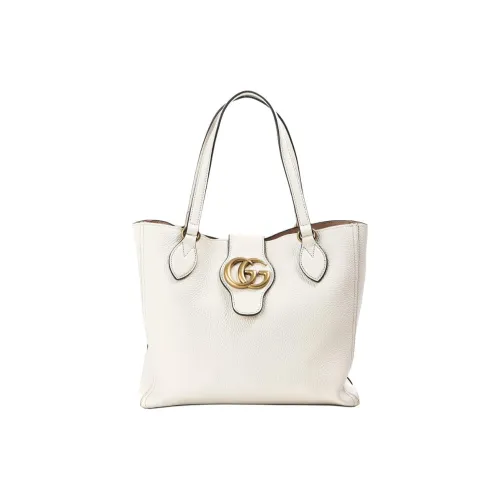 GUCCI Calfskin Handbag Women's White