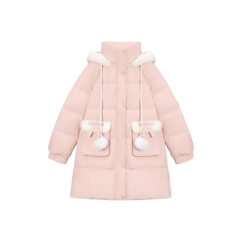 Love To Serve Down Jacket Women's Peach Pink-0