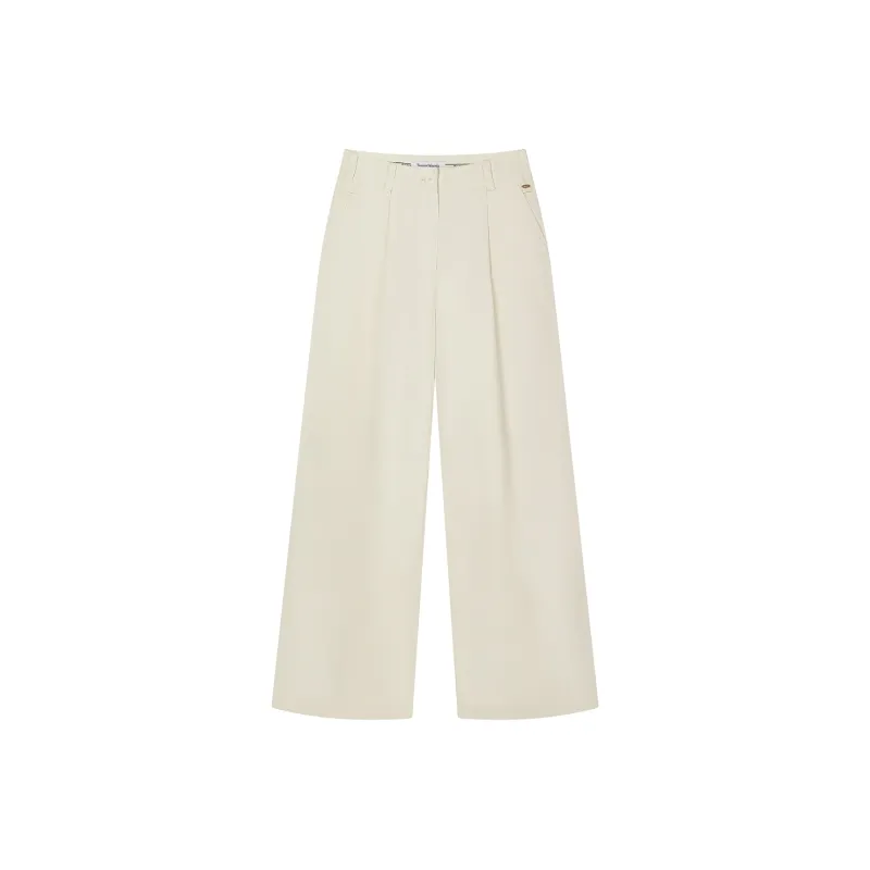 Teenie Weenie Casual Pants Women's Ivory White-0