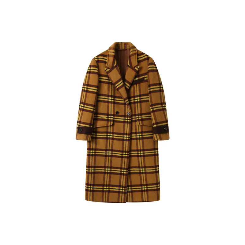 GREEN BELT Coats Women's Vintage Camel-0
