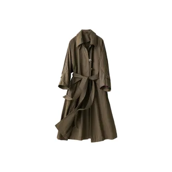 H YXIANG Trench Coats Women's