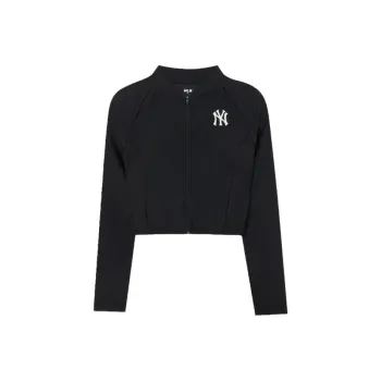 MLB New York Yankees Cropped Coats Women's Black