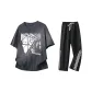 Dark Gray+Black Pants