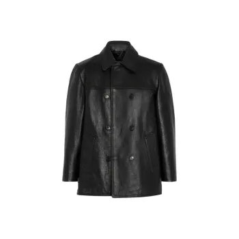 COACH Leather Jackets Women's Black