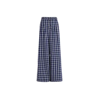 Rose Casual Pants Women's Bubble Checkered