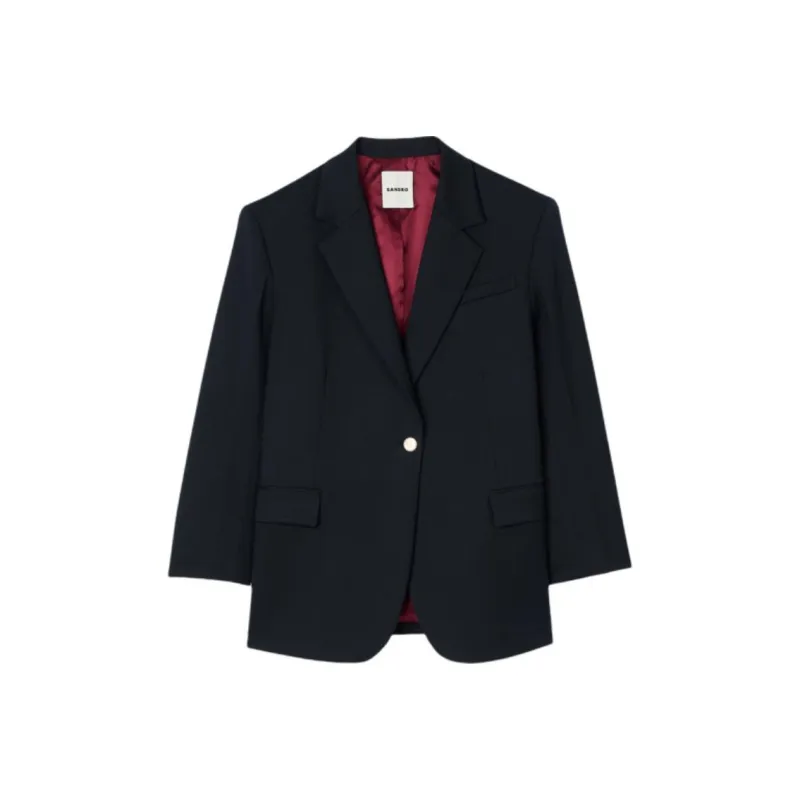 Sandro Notched lapels Single breasted Blazer-0