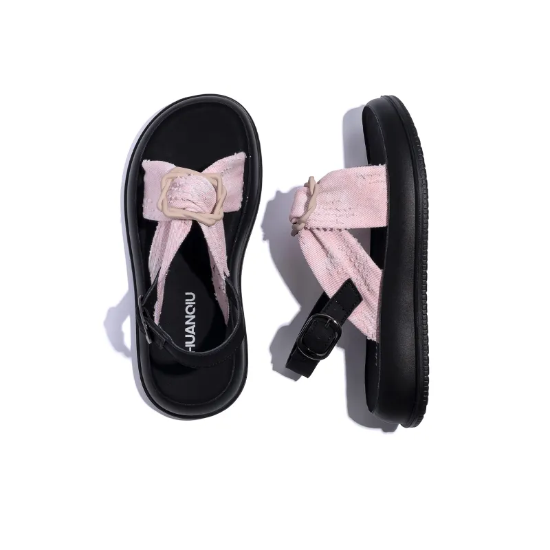 HUANQIU Beach Sandals Women's Pink-6