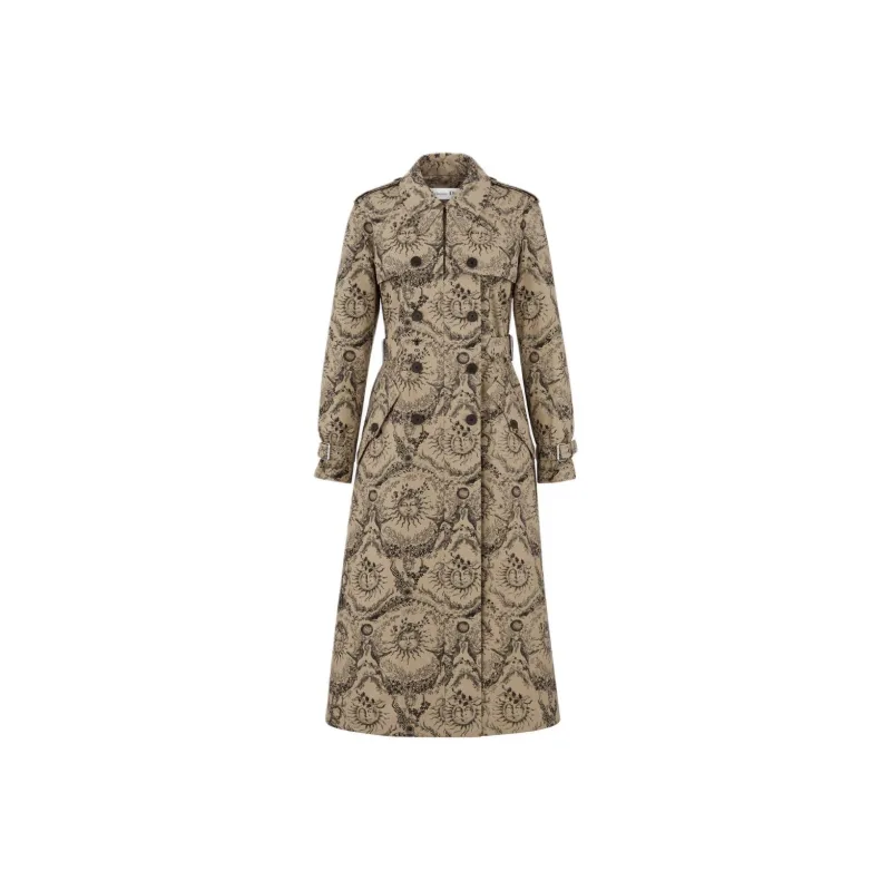 DIOR SS24 Trench Coat Women's Beige-0