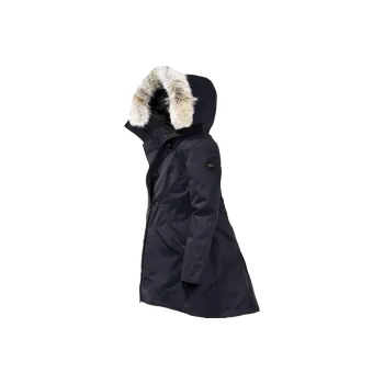 Canada Goose Rossclair Series Parka Coats Women's Blue Black/Navy