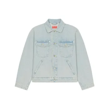 KENZO Denim Jackets Women's Blue