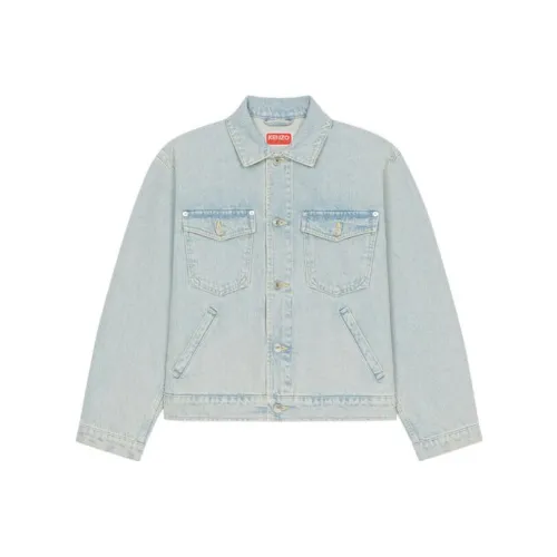 KENZO Denim Jackets Women's Blue