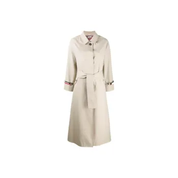 THOM BROWNE Waterproof Twill Raglan Trench Overcoat