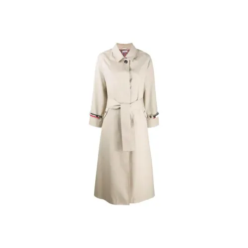 THOM BROWNE Waterproof Twill Raglan Trench Overcoat