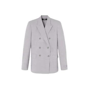 VERSACE Double Breasted Tailored Blazer