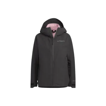 Adidas Waterproof And Windproof Windbreaker Jacket Women's Black