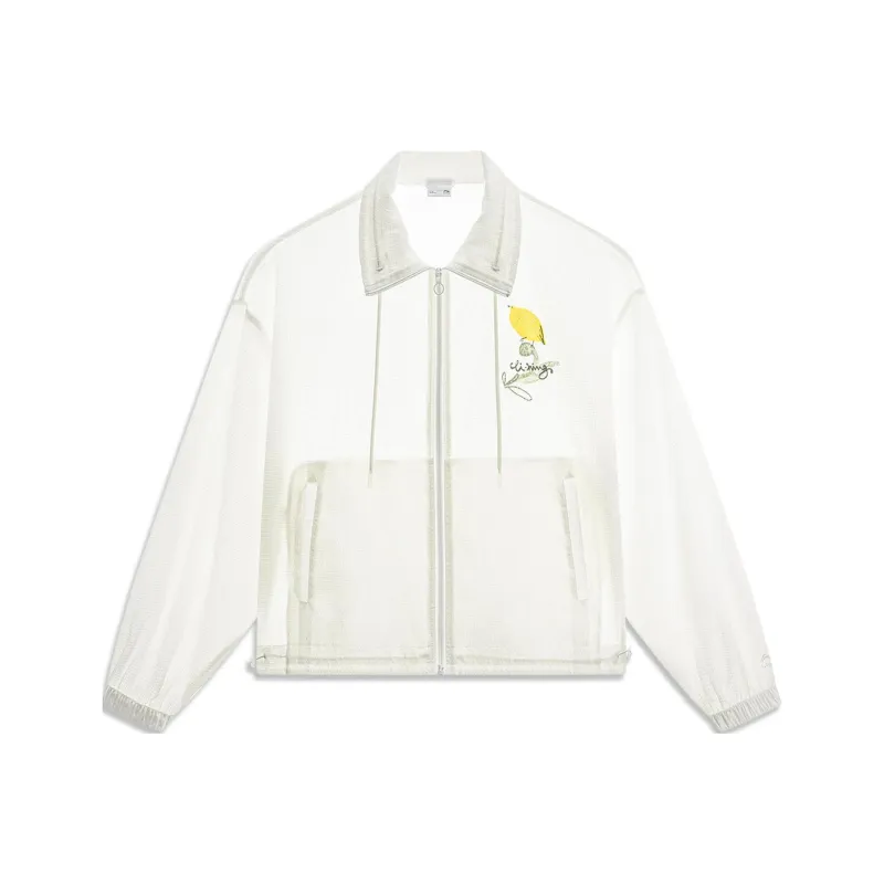 LiNing Chinese Culture Series Trench Coat Women's Ivory-0