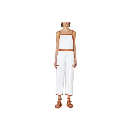 HERMES Jumpsuits Women's White