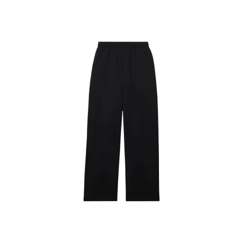 Balenciaga Knitted Sports Pants Loose Fit Style Women's Black