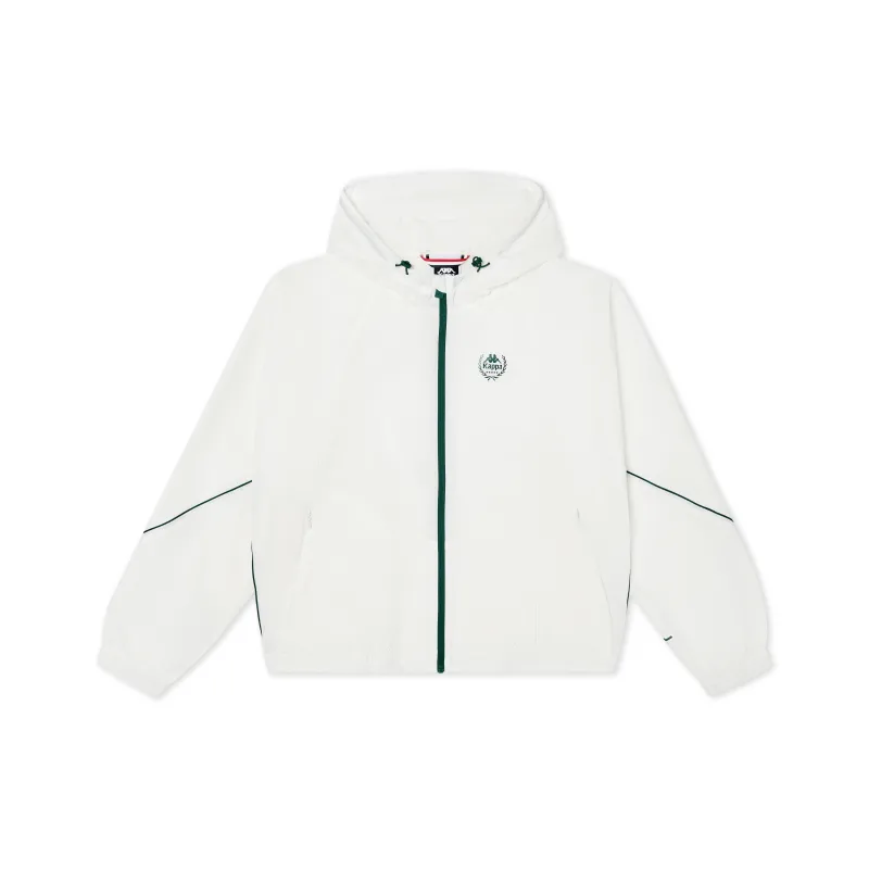 Kappa 1916 Series Windbreaker Jacket Women's Korean White-0