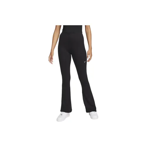 Nike Sportswear Chill Knit Women's Tight Mini Rib Flared Leggings Black