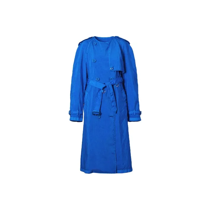 Burberry Trench Coat Women's Blue-0