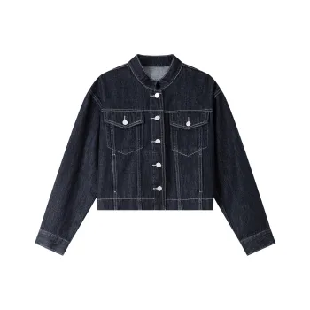 VIMLY Denim Jacket Women's Vintage Blue