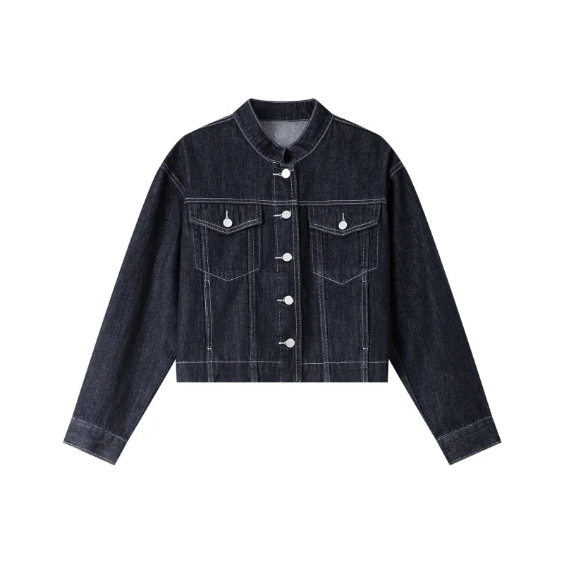 VIMLY Denim Jacket Women's Vintage Blue-0
