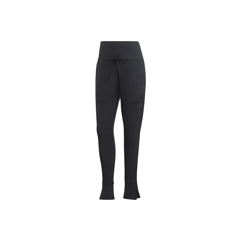 Adidas HIGH WAISTED SLIM PANTS Casual Pants Women's Black-0
