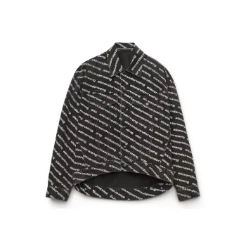 Alexander Wang All Over Logo Printed Jacket