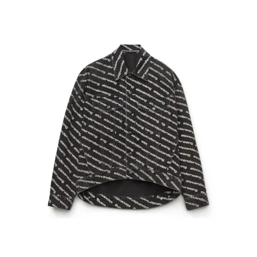 Puffy Wang Falling Back Jacket Grey Aged/White