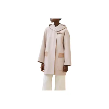 HERMES FW24 Coats Women's Beige