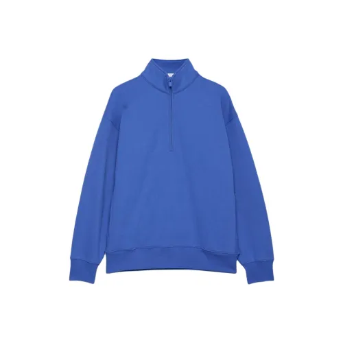ARITZIA Sweatfleece Cozy Fleece Boyfriend 1/2 Zip Sweatshirt Sweatshirt Women's Jazz Blue