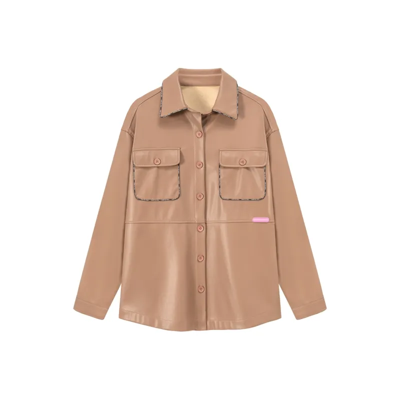 CHUU Leather Jackets Women's-0