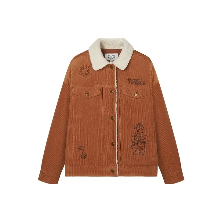 Teenie Weenie Cropped Coat Women's Khaki-0